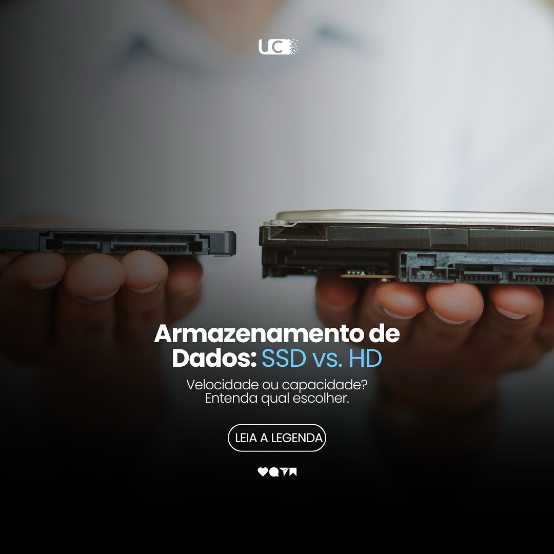 Armazenamento de Dados- SSD vs. HD. Velocidade ou Capacidade Entenda Qual Escolher! 🚀📊 Compara